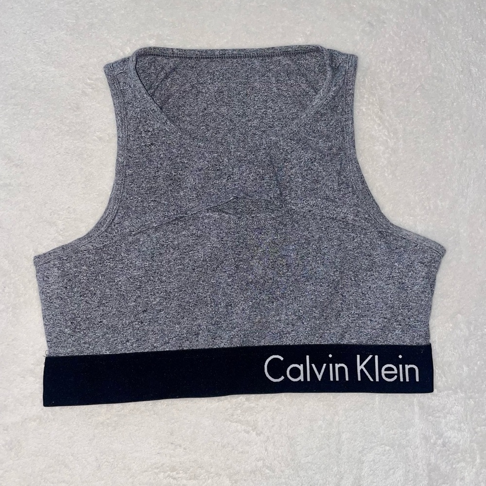 Vintage Calvin Klein Cutout Sports Bra High Neck